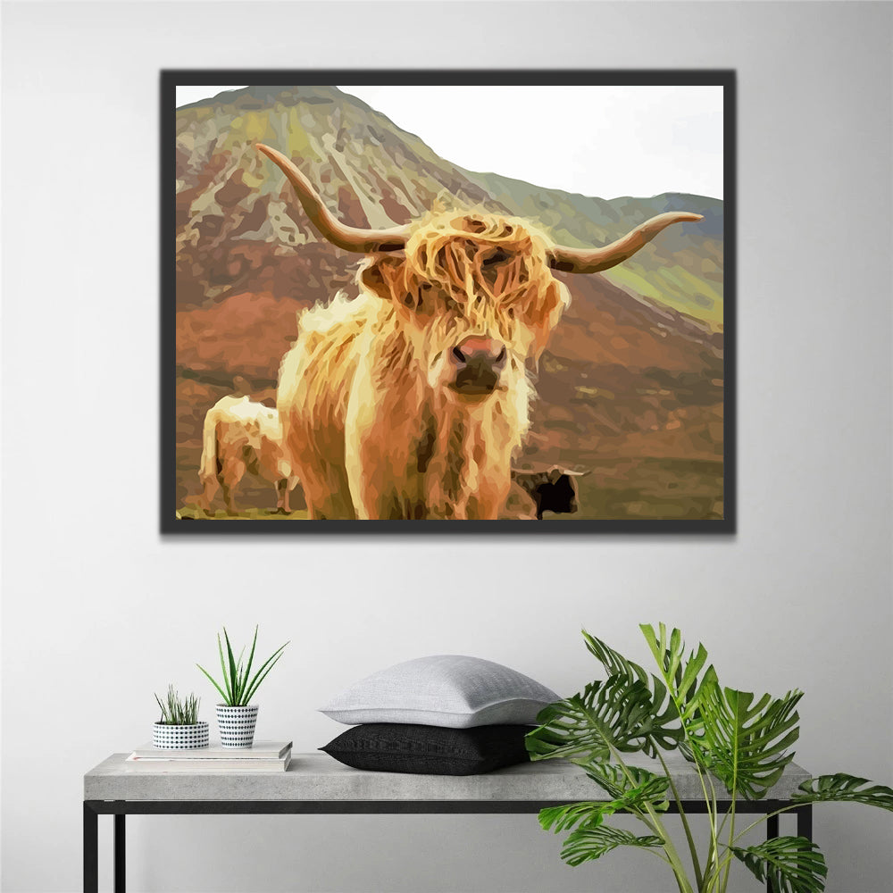 Highland Cow Paint by Numbers