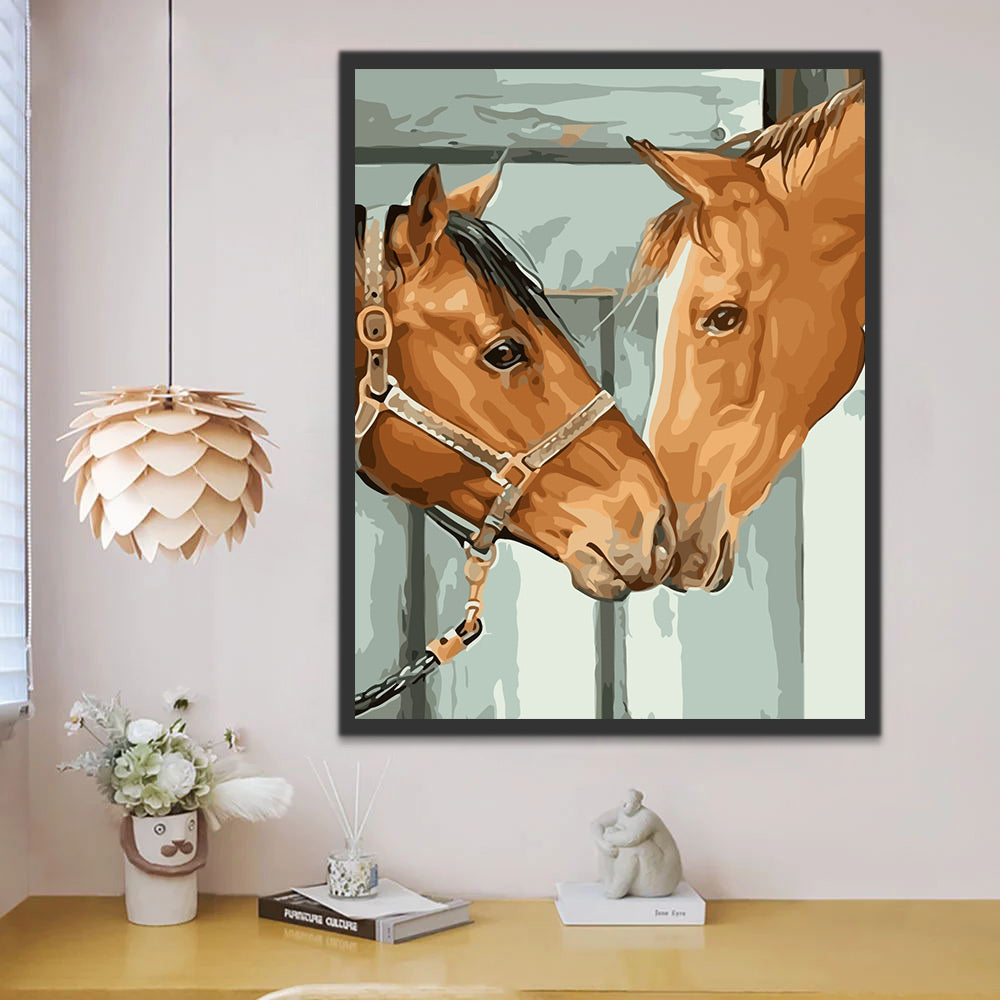 Horse Couple Paint by Numbers