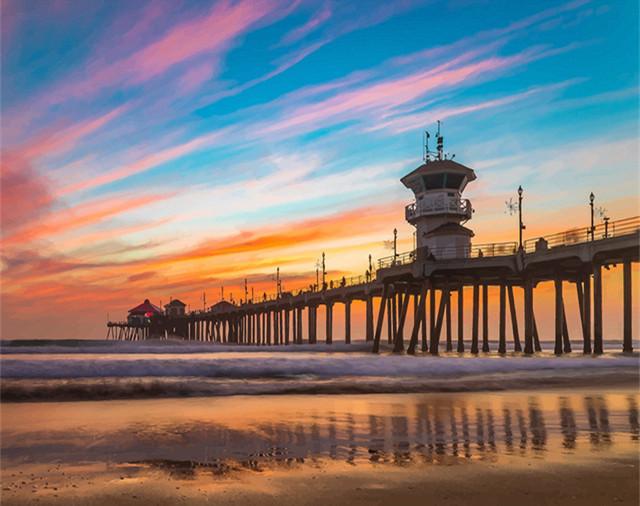 Huntington Beach Pier Paint by Numbers