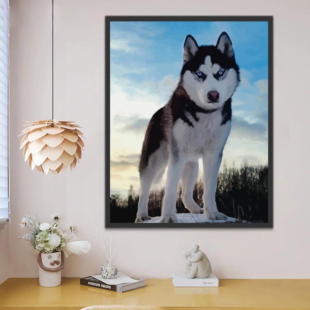 Husky Paint by Numbers