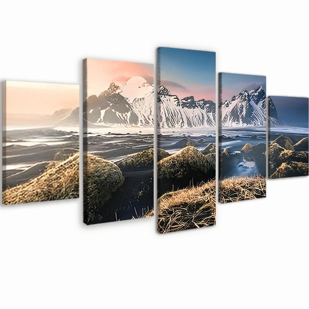 Iceland Vestrahorn Mountain 5 Pack Paint By Numbers