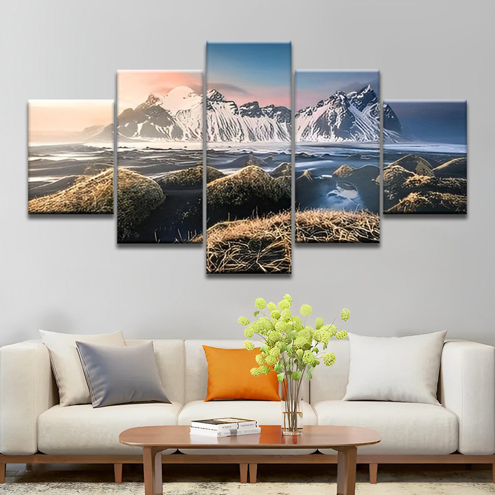 Iceland Vestrahorn Mountain 5 Pack Paint By Numbers