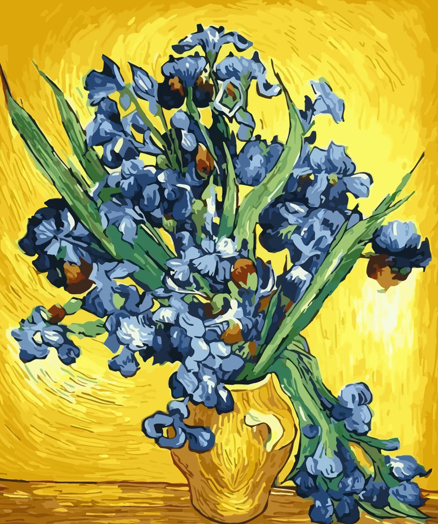 Iris Van Gogh Paint by Numbers