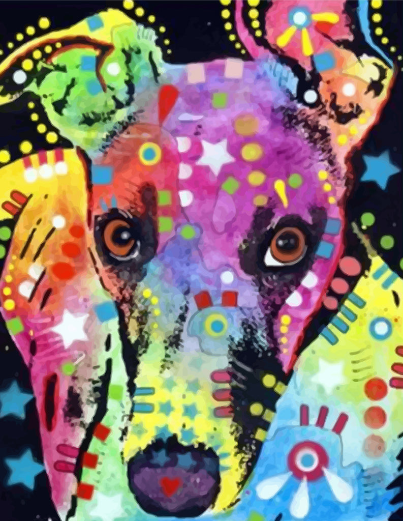 Jack Russell Pop Art Paint by Numbers