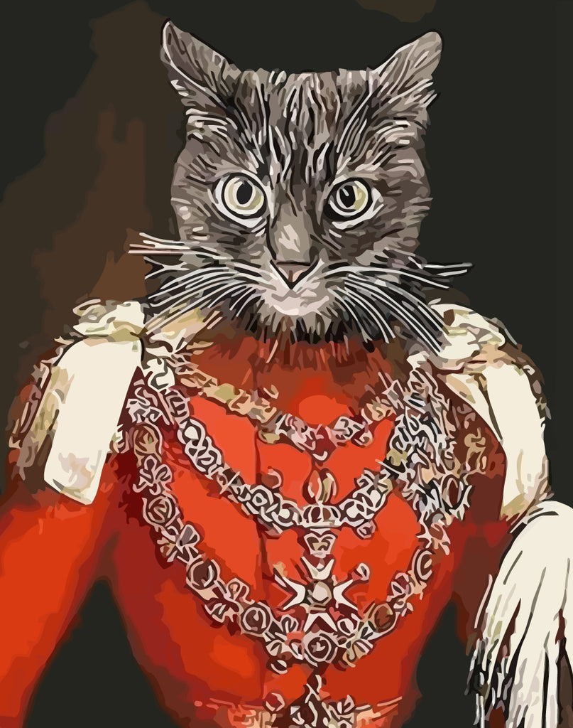 Knight Cat Paint by Numbers