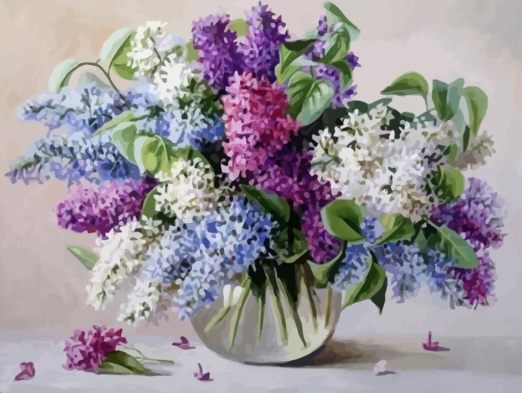 Lilac Bouquet Paint by Numbers