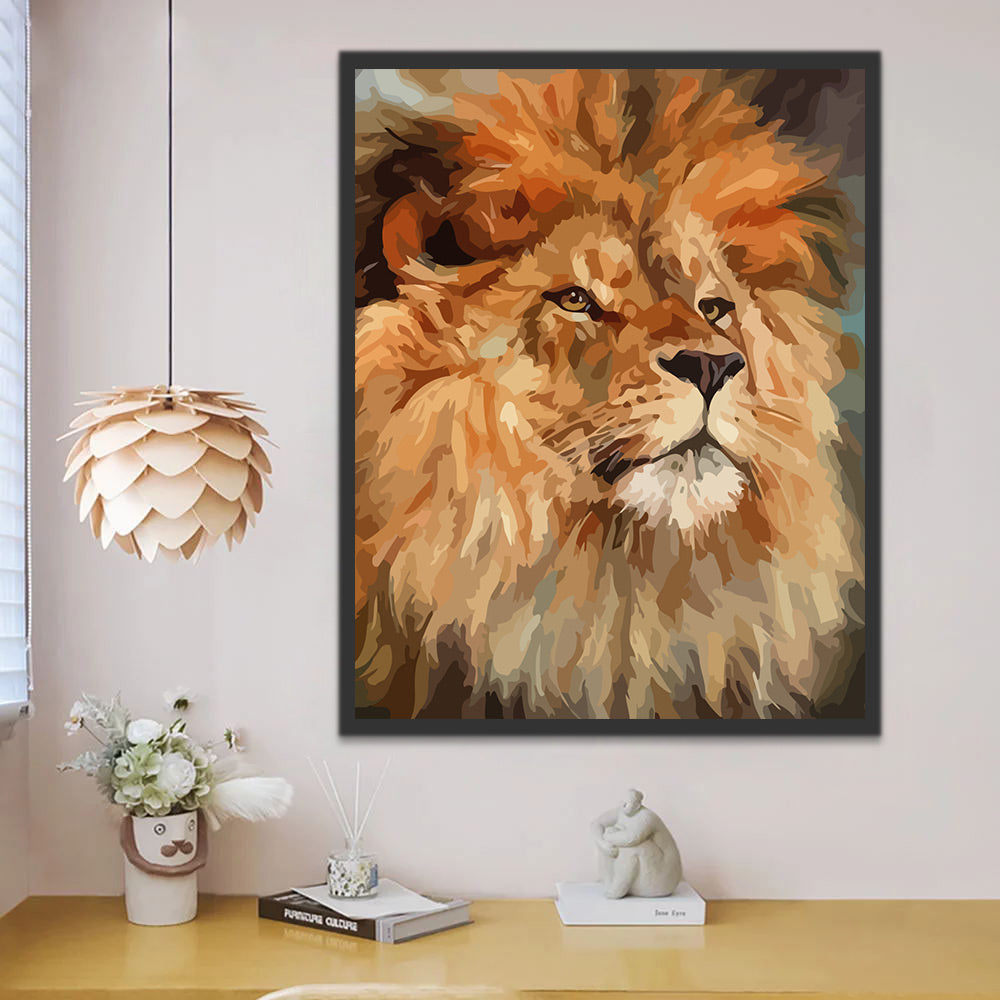 Lion Paint by Numbers