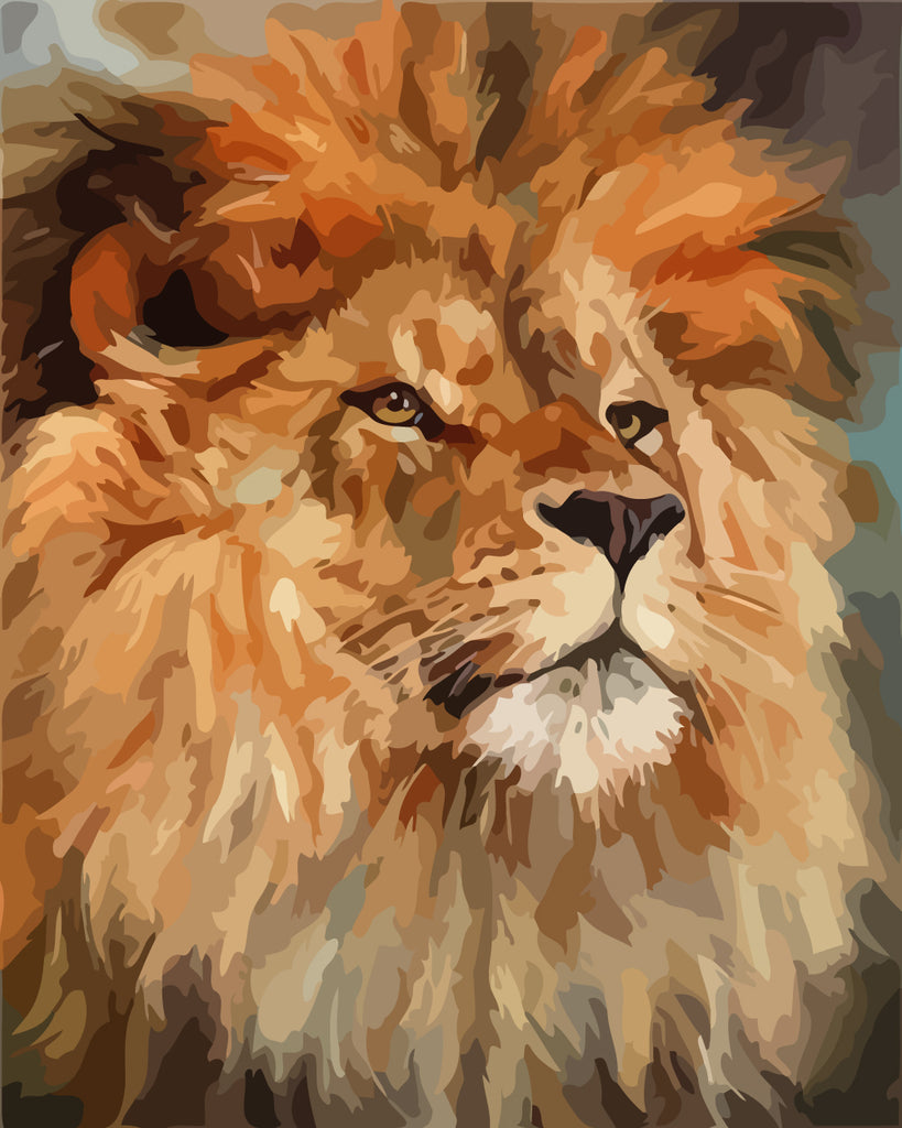 Lion Paint by Numbers