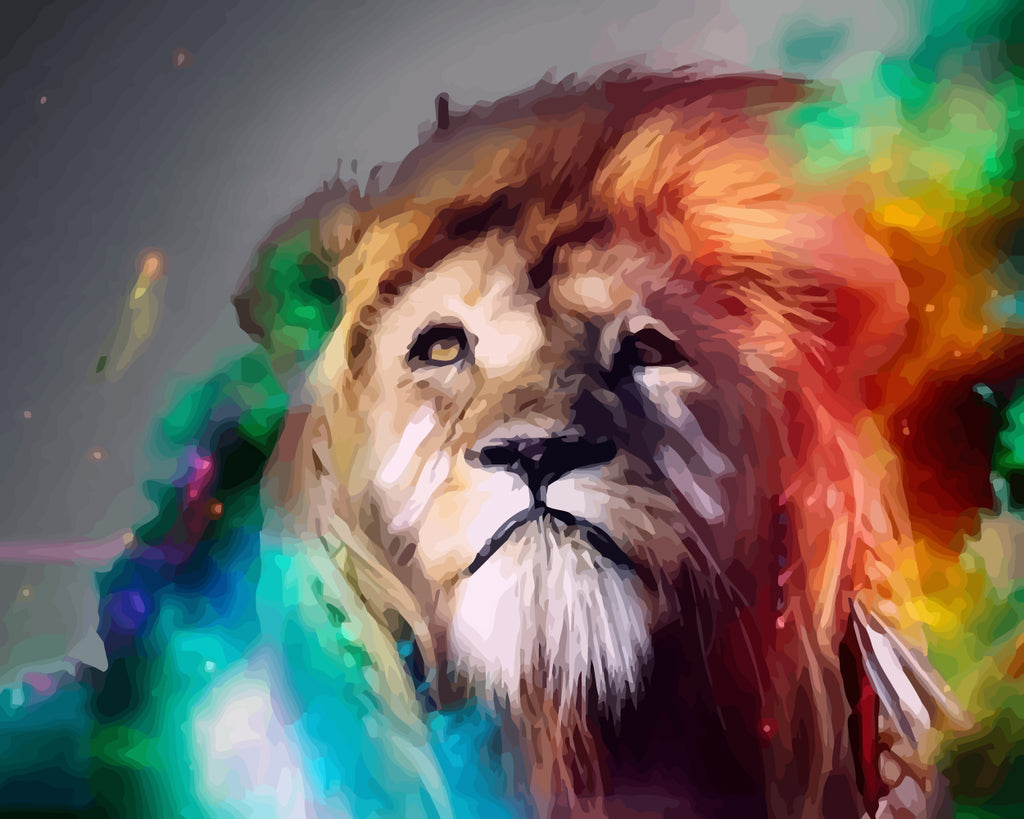 Lion Paint by Numbers