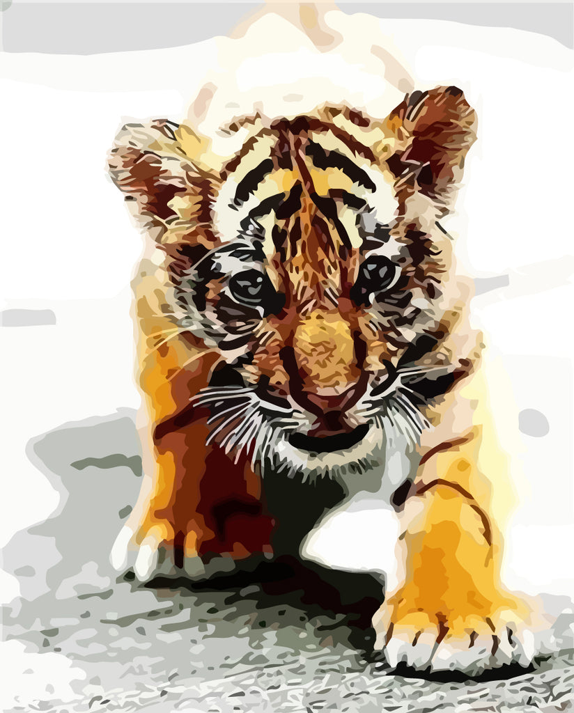 Little Tiger Paint by Numbers