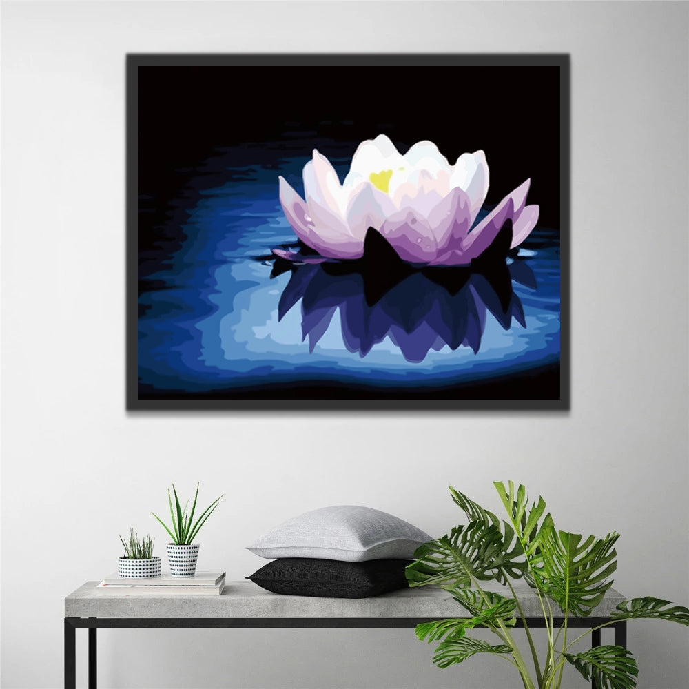 Lotus and Reflection Paint by Numbers