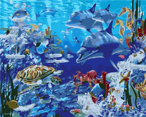 Marine Animals Paint by Numbers