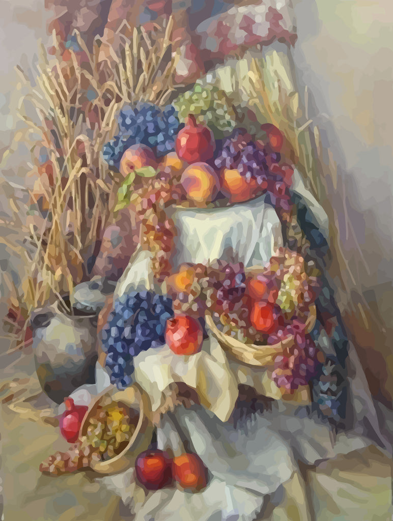 Messy Fruits Paint by Numbers