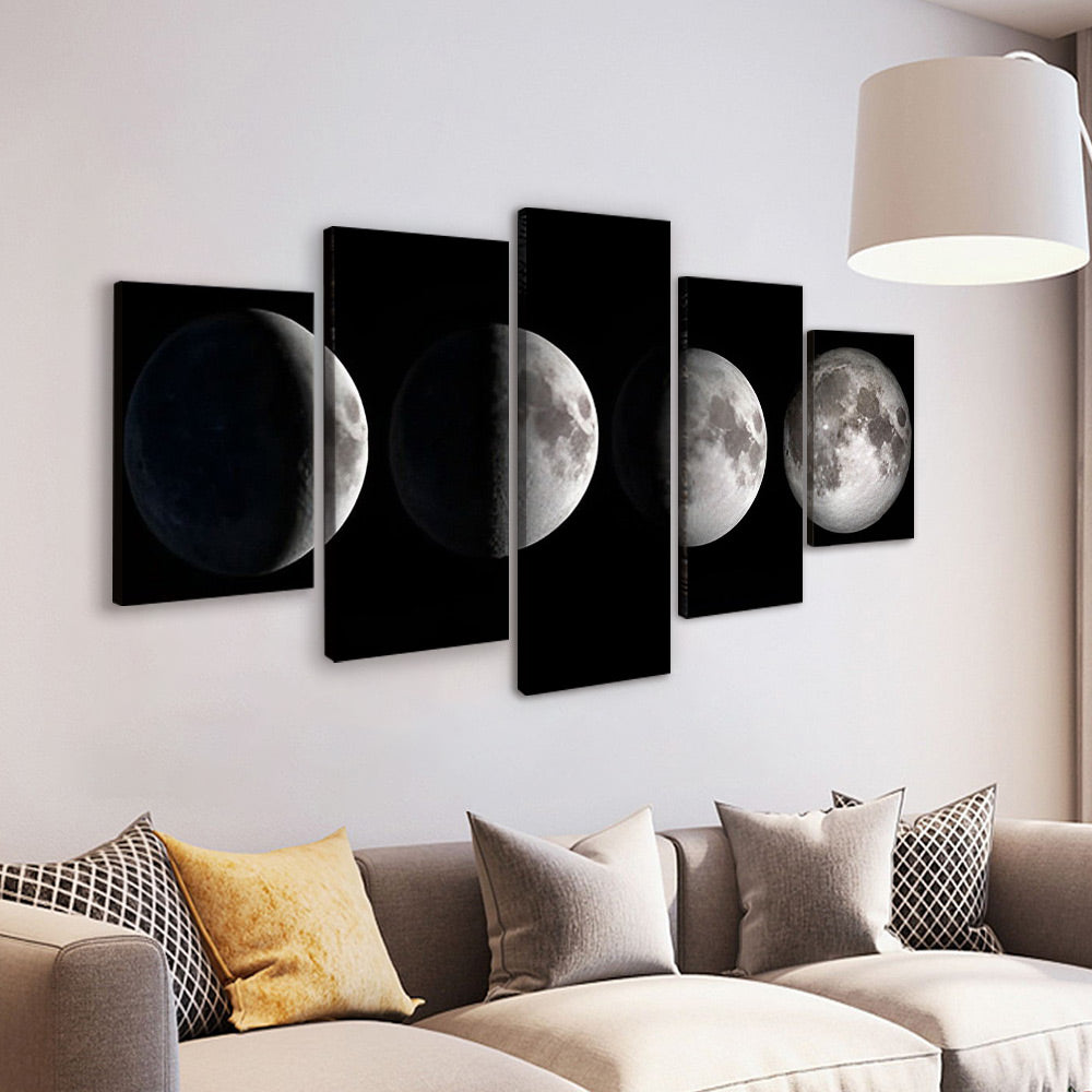 Moon Phases 5 Pack Paint By Numbers