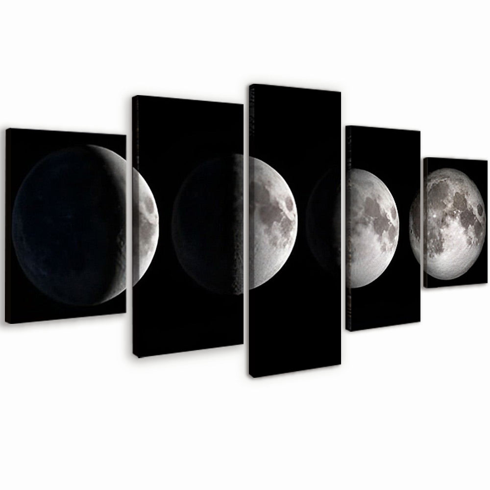 Moon Phases 5 Pack Paint By Numbers