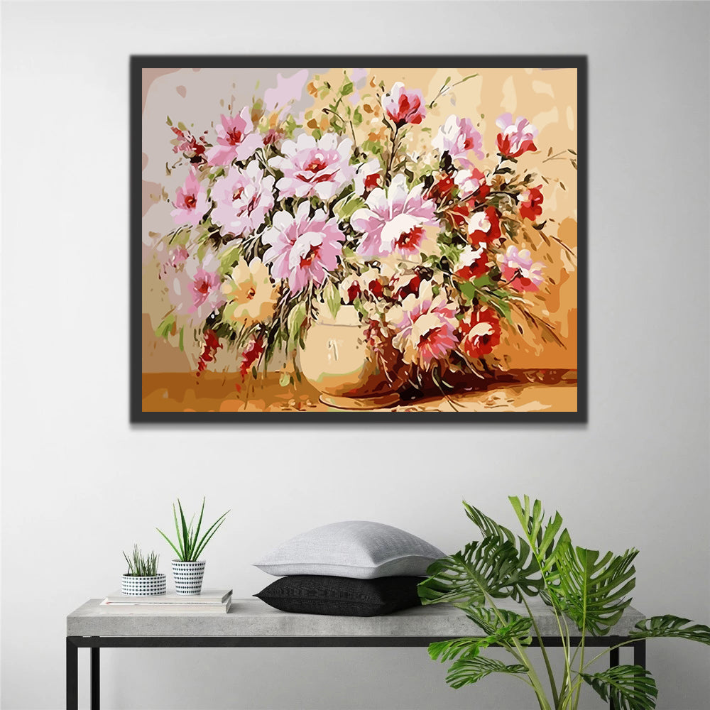 Oil Painting Flowers Paint by Numbers