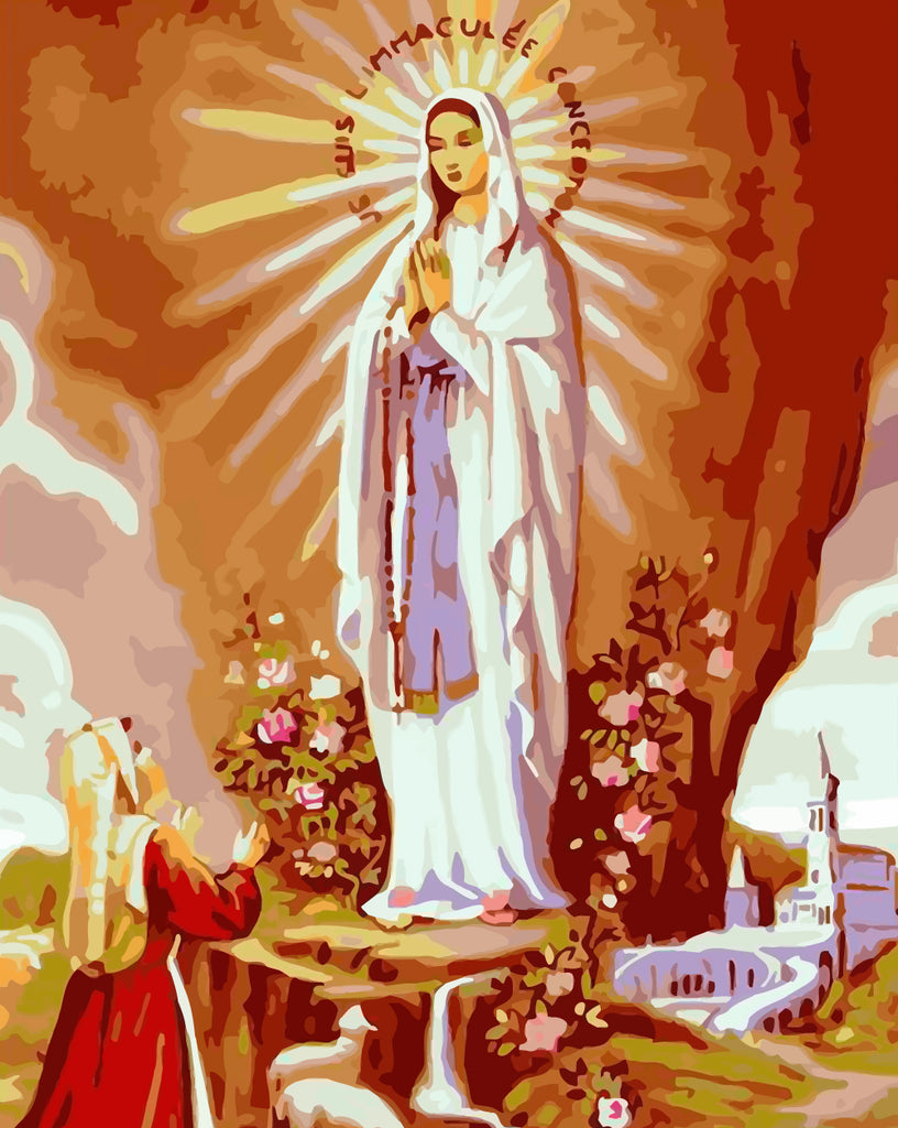 Our Lady of Lourdes Paint by Numbers