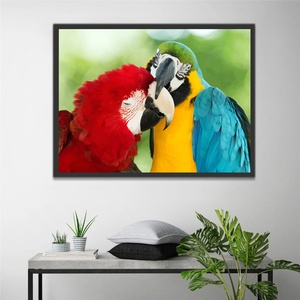 Parrot Couple Paint by Numbers