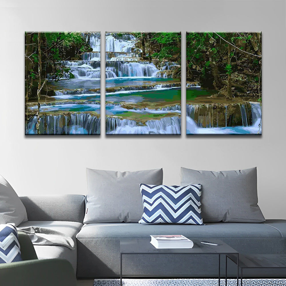 Peaceful Waterfall 3 Pack Paint By Numbers