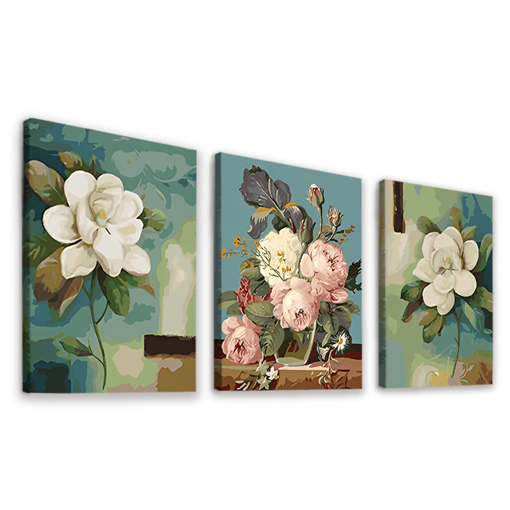 Peonies 3 Pack Paint By Numbers