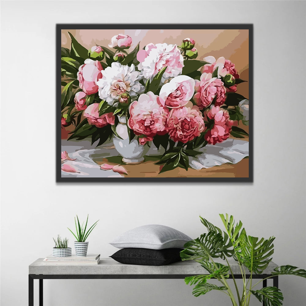 Peonies Paint by Numbers