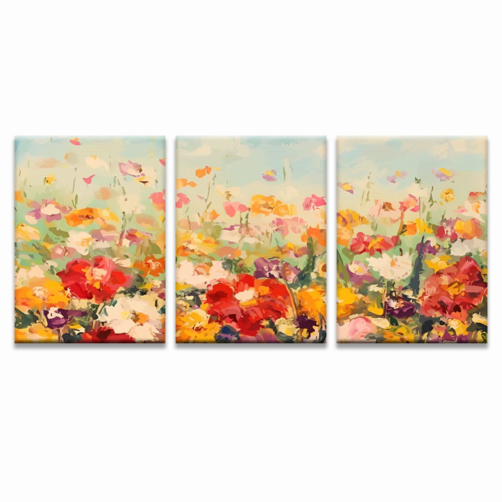 Poppies Field 3 Pack Paint By Numbers