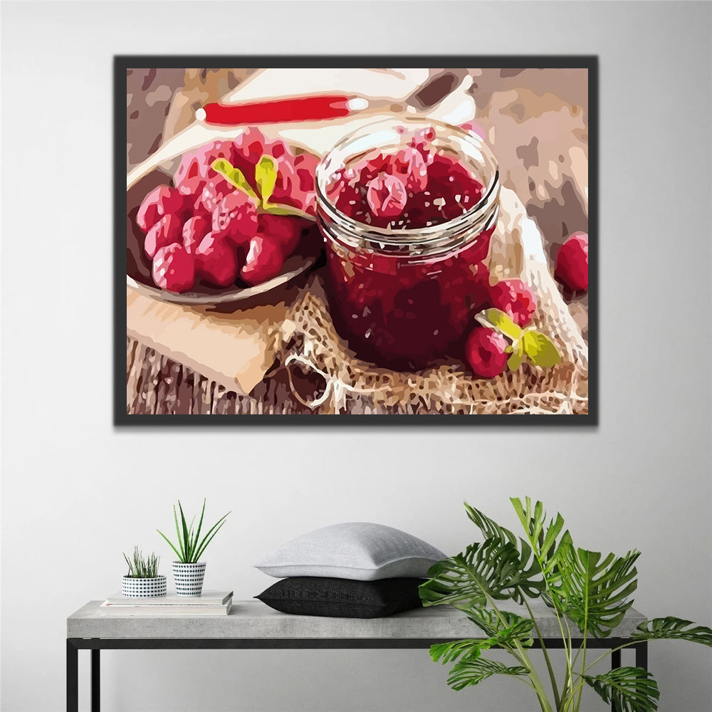 Raspberries and Jam Paint by Numbers