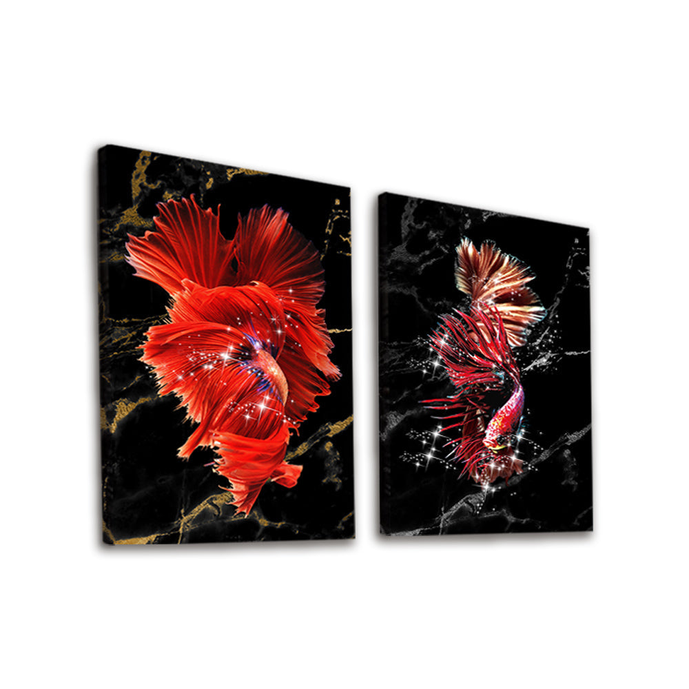 Red Goldfish Koi Carp 2 Pack Paint By Numbers