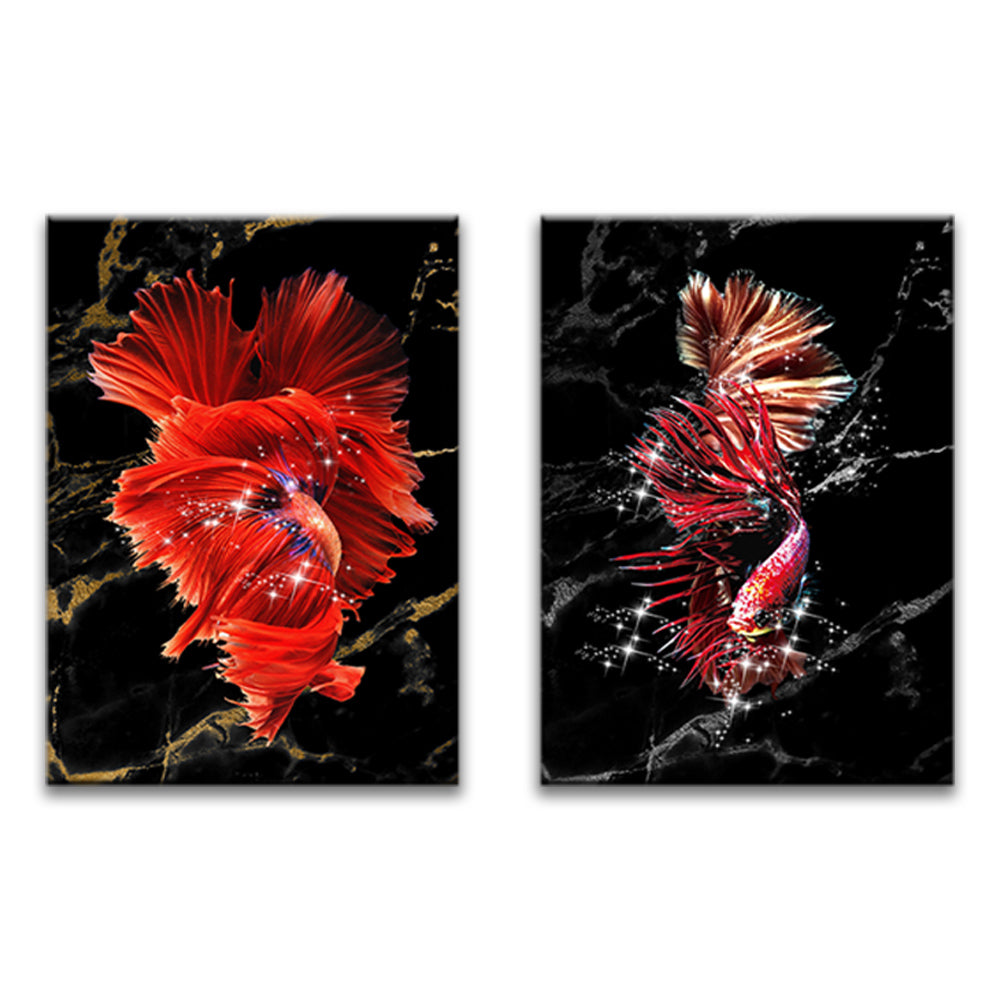 Red Goldfish Koi Carp 2 Pack Paint By Numbers