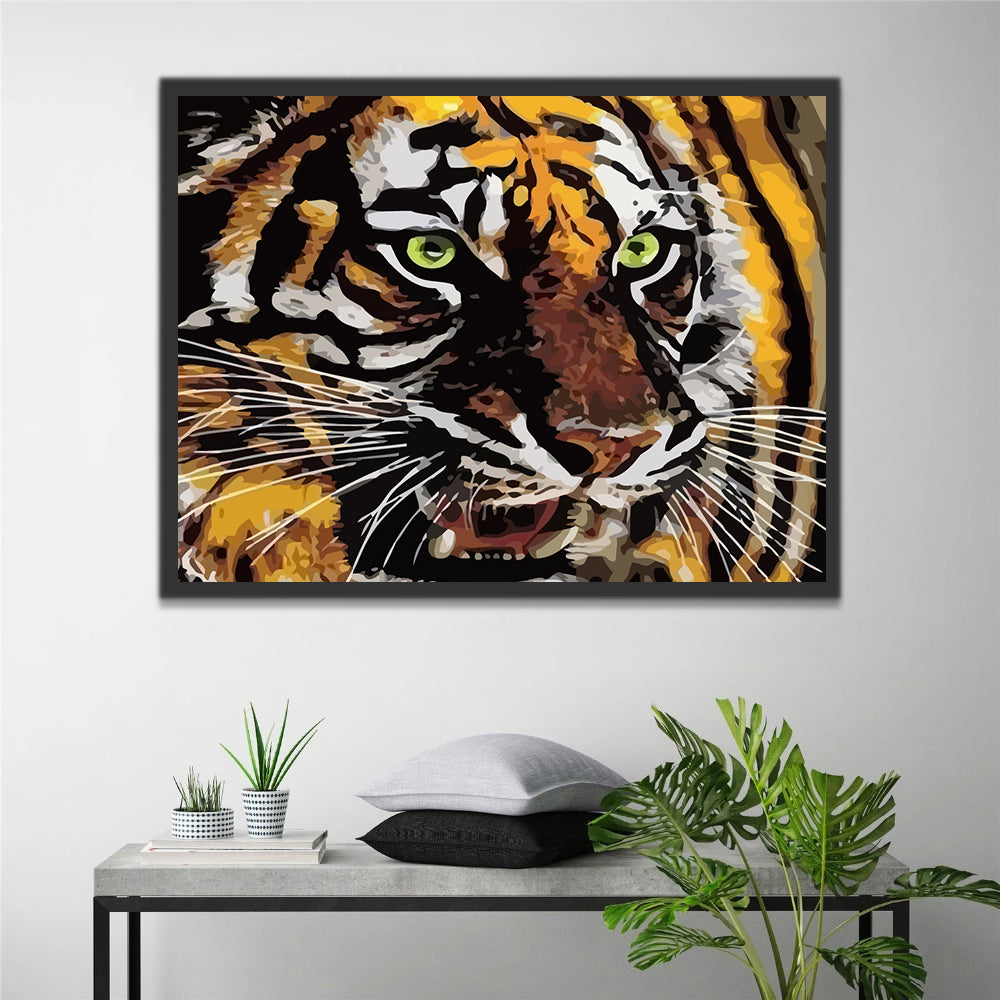 Roaring Tiger Paint by Numbers