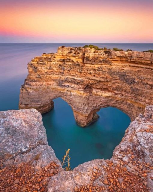 Rocks Making up the Shape of Heart Paint by Numbers