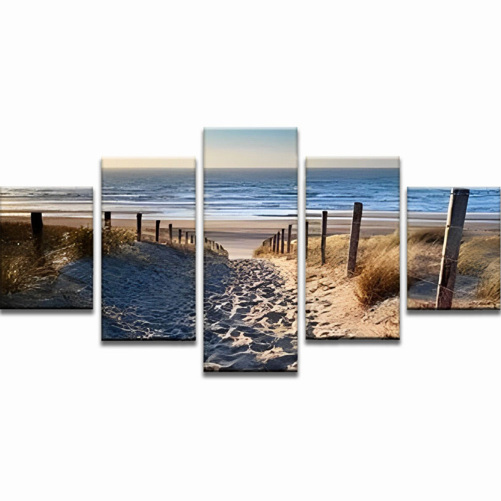 Sandy Path to the Sea 5 Pack Paint By Numbers