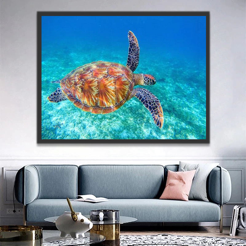 Sea Turtle Paint by Numbers