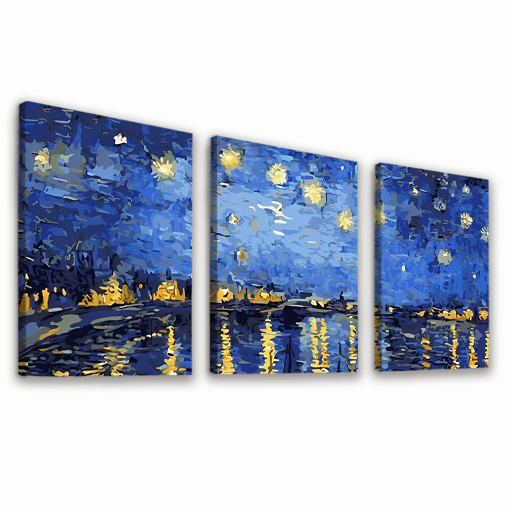 Sea under the Stars 3 Pack Paint By Numbers