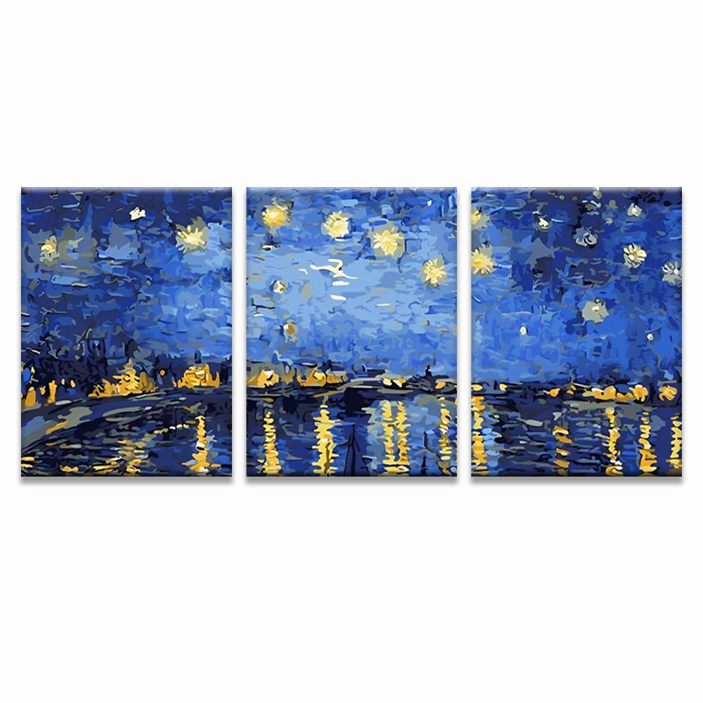 Sea under the Stars 3 Pack Paint By Numbers