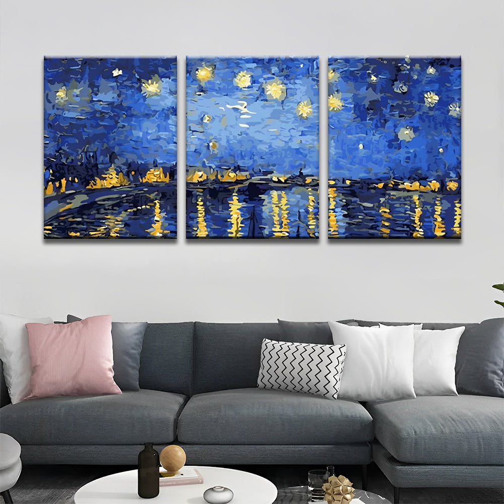 Sea under the Stars 3 Pack Paint By Numbers