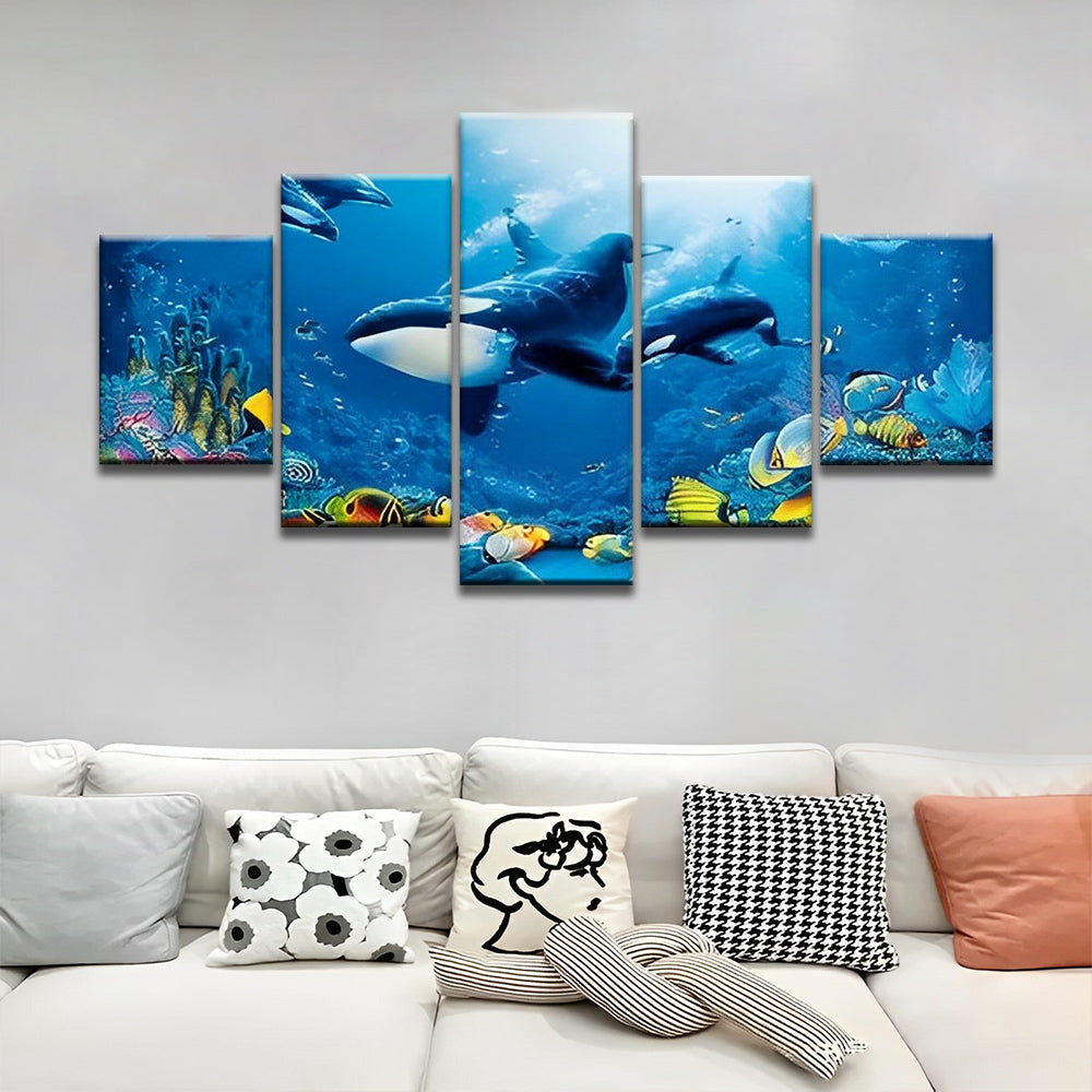 Shark and Fish 5 Pack Paint By Numbers