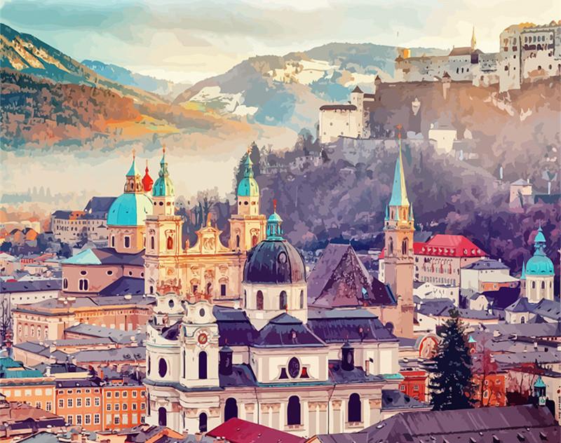 Splendid Salzburg Paint by Numbers