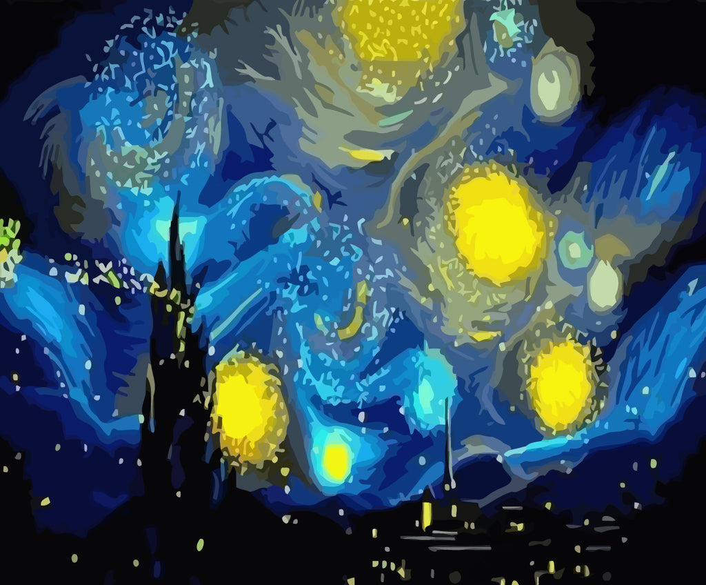 Starry Sky Paint by Numbers