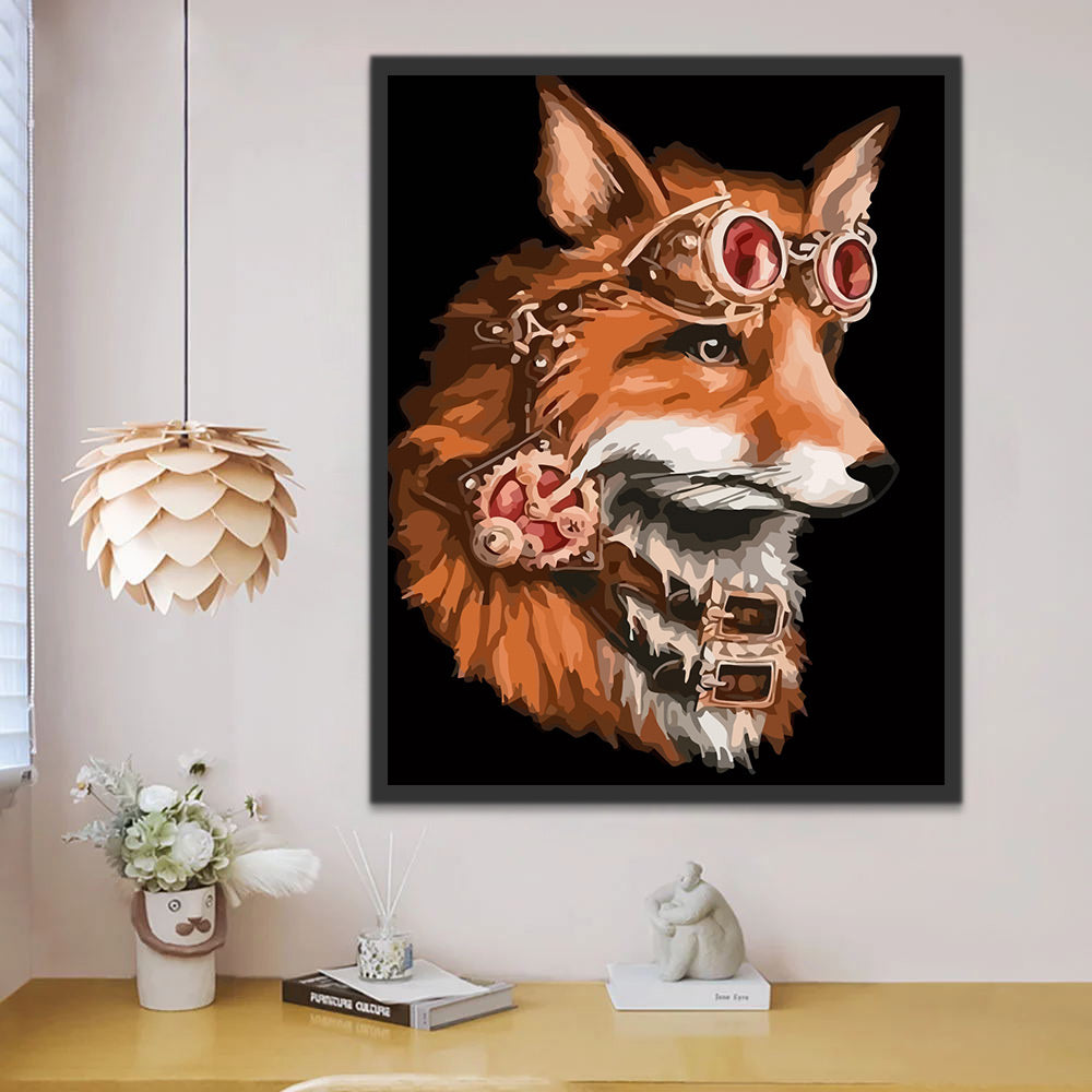 Stylish Fox Paint by Numbers