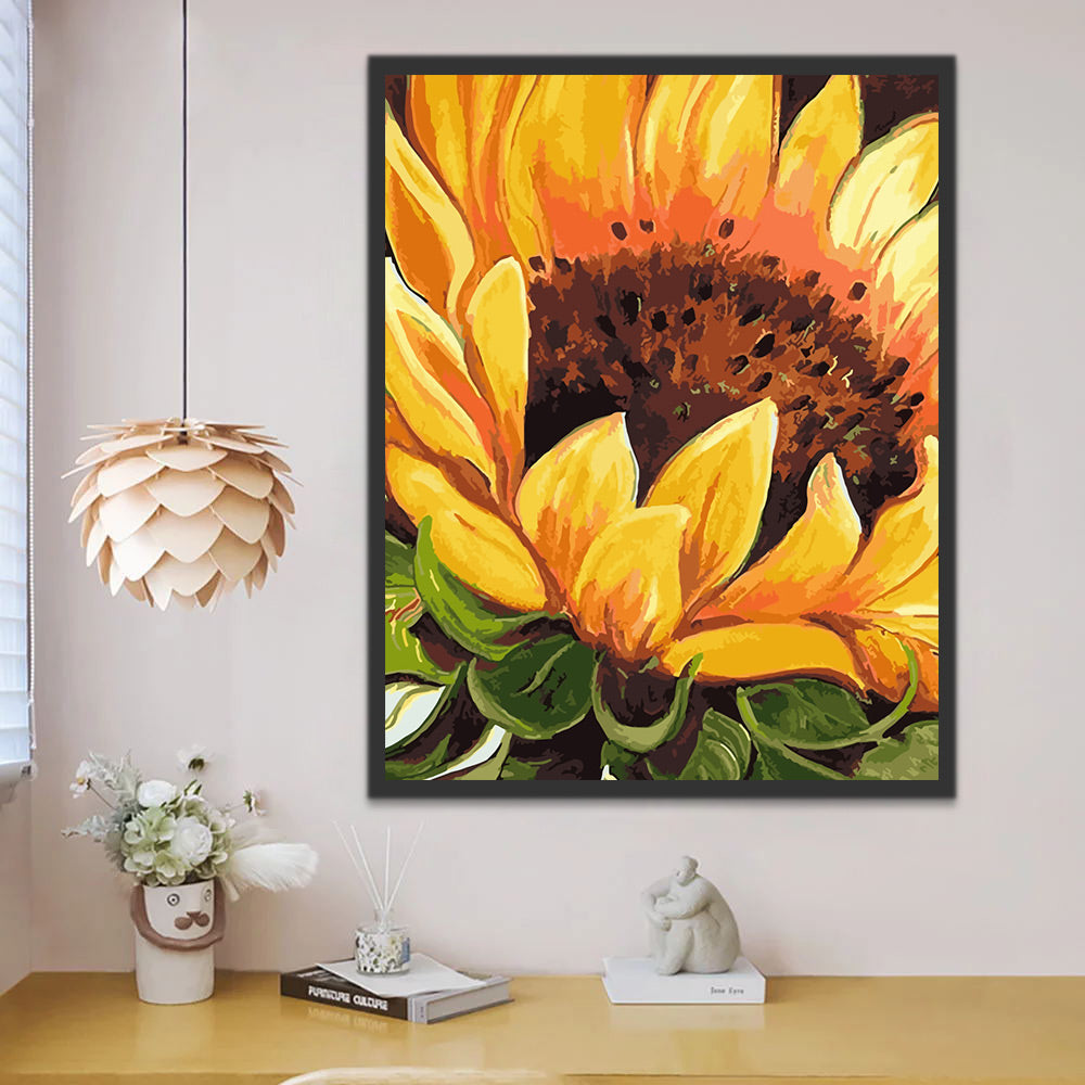 Sunflower Paint by Numbers