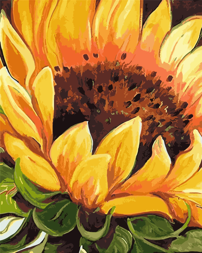 Sunflower Paint by Numbers