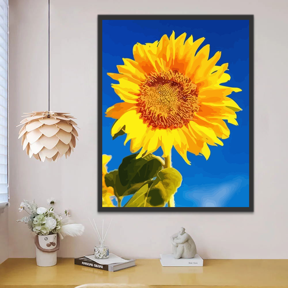 Sunflower Paint by Numbers