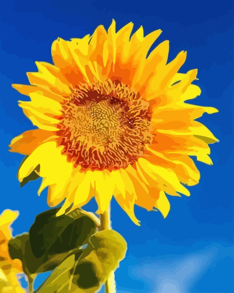 Sunflower Paint by Numbers