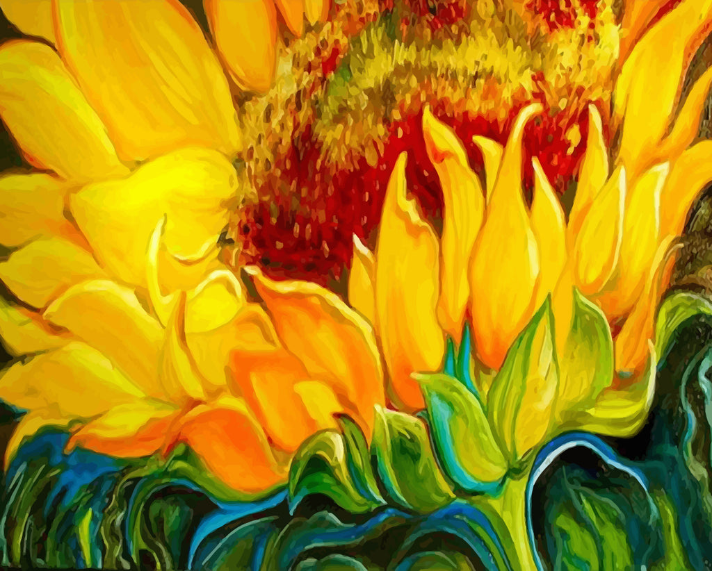 Sunflower Paint by Numbers