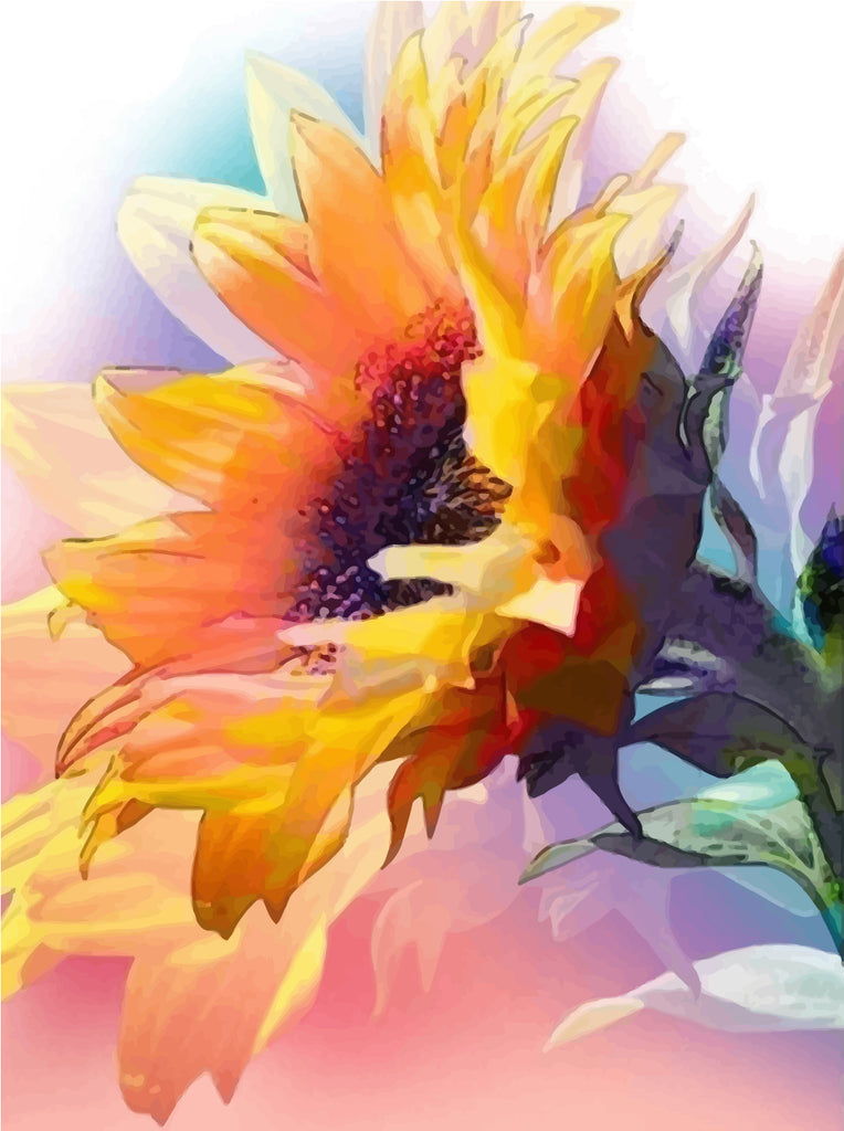 Sunflower Paint by Numbers