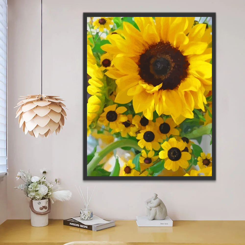 Sunflowers Paint by Numbers