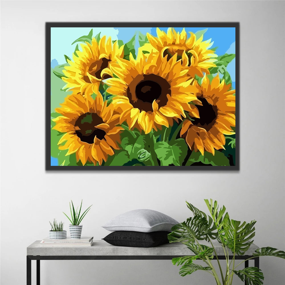 Sunflowers Paint by Numbers