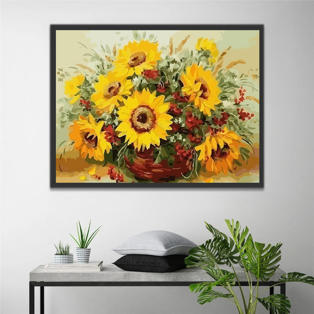 Sunflowers Paint by Numbers