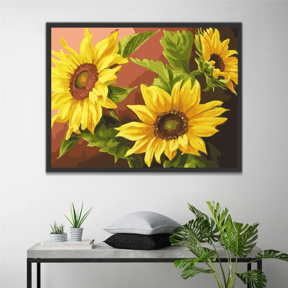 Sunflowers Paint by Numbers